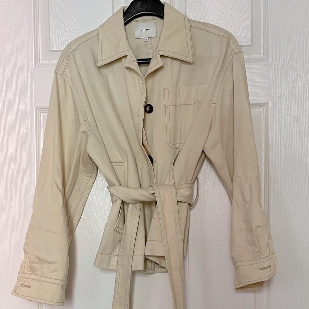 Vince jacket is size M.
